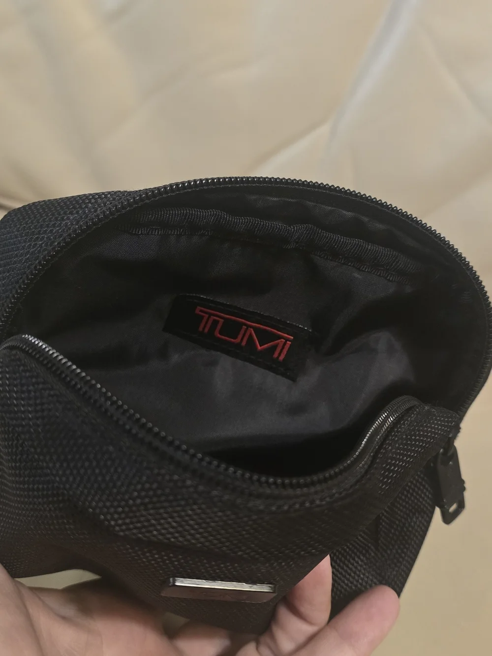 TUMI Black Travel Toiletry Bag